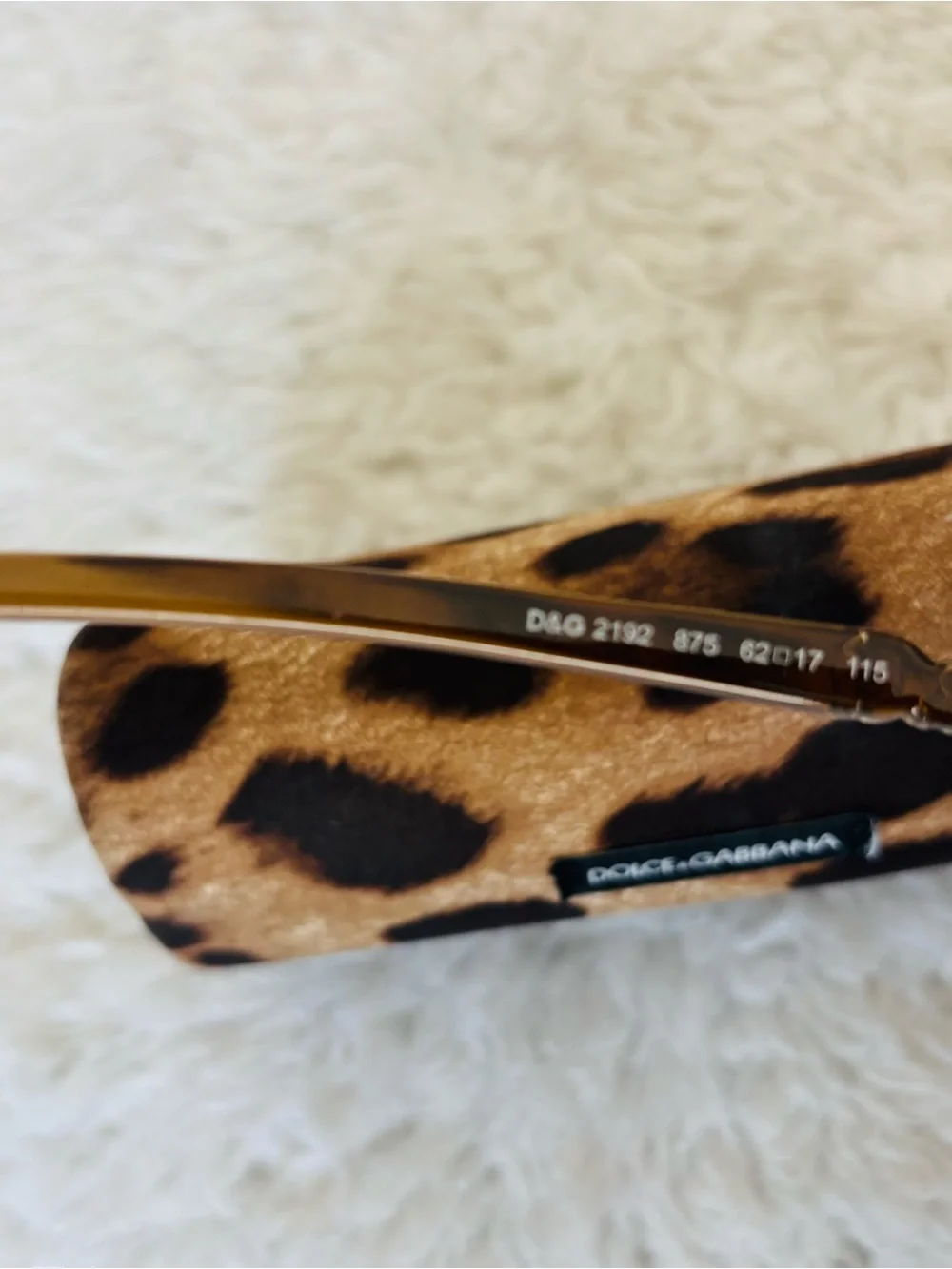 Dolce & Gabbana DG 2192 Clear Light Brown Frame Brown Gradient Sunglasses